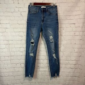 Nature Denim Mid Rise Ankle Skinny Jeans size 28